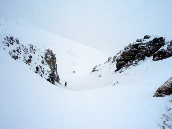 Looking down the gully.
