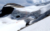 Andomache glacier possible ski descent