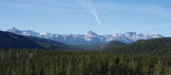 Black Rock, Devil's Head and Castle Rock from viewpoint on Forestry Trunk Road.