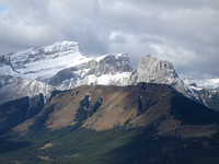 Three sisters with Wind ridge in front.