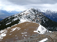 Main summit from lower summit.