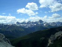 All four peaks of Lougheed - second from right is highest.