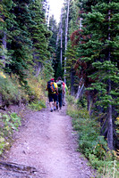 Trail from Cameron Lake - 21 km and 1250 m RT to top Alderson