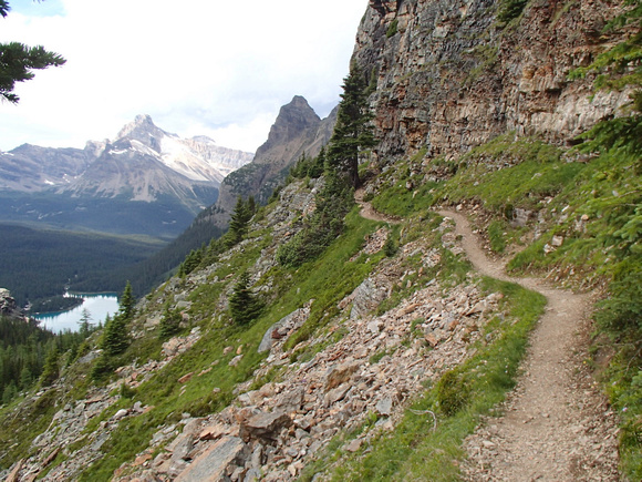 start of alpine route yuknes ledges