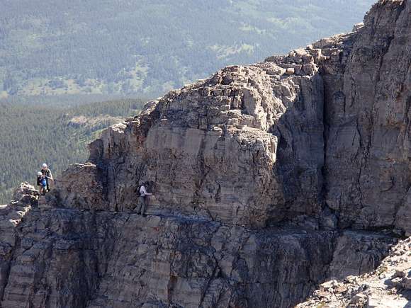 Yamnuska cables from second bump