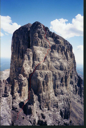 Main Peak route from west peak